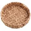 Dinnerware Sets Small Decorative Round Serving Tray Water Hyacinth Basket Baskets Woven