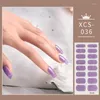 Nagelklistermärken blåviolett glänsande blinka mode minimalistisk design kvinnor charm manikyr dekoration klistermärke konst