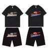 Survêtements pour hommes Summer TRAPSTAR Survêtement Tiger Head Print T-shirt à manches courtes Ensemble pour hommes Femmes Sportswear Tee Shorts 2 pièces Vêtements 230518