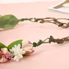 Headpieces Headband Wedding Bridesmaid Long Rattan Flower Wreath Sen-line Headdress Seaside Vacation Po All-Match Hair Accessories