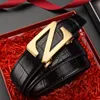 Cintura di marca di moda Uomo Lettera Fibbia Cinture da donna Cintura modello alligatore Fibbia automatica Casual Formale Business Casual Cintura