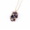 Pendant Necklaces Natural Stone Wrap Braid Necklace Black Obsidian Adjustable Women Men Vintage Jewelry Drop Delivery Pendants Dhmdw