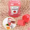 Salad Tools Portable Mini Ketchup Bottle 2Pcs/Set Small Pot Soy Sauce Spray For Outdoor Lunch Supplies Drop Delivery Home Garden Kit Dhzl2