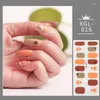 Nail Stickers 1Pcs Red Glitter Series Predesigned Mixed Foils Art Adhesive Slider Decal Accessories Tools