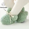 First Walkers Baby Socks Winter Boy Girl Booties Fluff Soft Toddler Shoes Anti-slip Warm Born Infant Crib Moccasin