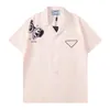 23SS luksusowe koszule od projektantów moda męska geometryczny nadruk koszula do gry w kręgle hawaje kwieciste koszule na co dzień mężczyźni dopasowana sukienka hawajska odmiana 3XL