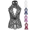 Lingerie sexy porno erotico set di lingerie pigiameria da donna donna scollo profondo aperto lingerie erotica pizzo set reggiseno trasparente costumi sexy body senza cavallo femminile und 906