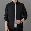 Heren Jackets Aankomst Leer Leer Solid Fashion Coats Male Casual Slim Stand Collar Bomber Jacket Men Outerdoor Thin Coat M-5XL