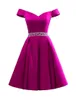 Short Homecoming Dresses V-Neck Satin Beading Sequins A-Line Party Gowns Princess Plus Size Mini Birthday Prom Graudation Cocktail Party Gowns 30