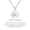 Pendant Necklaces 12 Zodiac Sign Sier Horoscope Constellations Stainless Steel Necklace Men Women Jewelry Gift Drop Delivery Dhgarden Dhmws