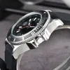 Bekijk Quartz Mens horloges 42 mm zilveren polsband waterdicht alle roestvrijstalen polsband modeontwerper polshorloge BRE33