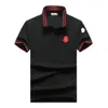 مصمم رجال الأساسيين Polos tirt Fashion France Brand Therts Therts Assoridered Armbrants Badges Polo Shirt