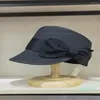 BERETS 2023ドロップサマージャパンサイドボウノット植物ファイバーグラスレディオクタゴンハット女性バイザーキャップ