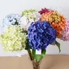 Dekorative Blumen, 11-farbige französische Hortensie, handgefertigt, einstielig, Hochzeit, Heimmode, Ornamente, Seidensimulation, Blumenarrangement