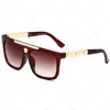 Fashion Designer Man Sunglasses Classic Goggle Woman Sun Glasses Portrait Eyeglasses 6 Colors with Original Box