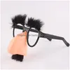 Other Festive Party Supplies Halloween Big Nose Funny Glasses Hair Eyebrow Props Mustache Cosply Trick Drop Delivery Home Garden Dhjxf