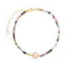 Strand Couleur Tourmaline Gravier Bracelet Perle Baroque Femme Mode Coréenne Simple Pour Les Femmes En Gros En Vrac