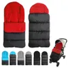 Stroller onderdelen accessoires winter baby peuter universele footmuff gezellige tenen schort schort voering buggy slaapzakken winddicht warm dik katoenen kussen 230519