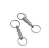 New Outdoor Removable Keychain Premium Quick Release Pull-Apart Detachable Key Chain with Two Split Rings