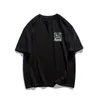 Herren-T-Shirts, übergroßes Herren-T-Shirt, Sommer-Baumwollmarke, einfach bedrucktes Herren-T-Shirt im lockeren Stil, koreanisches Street-Fashion-Kurzarm-Top 230519
