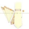 Cravates De Luxe Patchwork Coton Floral Solide 7cm Cravate Ensemble Broche Broches Mouchoir Hommes Fête De Mariage Cravate Cadeau Accessoire 230519