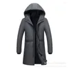 Men's Down 2023 Parka Jacket Clothing Hooded Long Coat Plus Size Winter Jackets & Coats Parkas Hombre