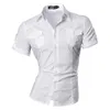 Casual shirts van heren jeansse heren zomer korte mouw casual jurken shirts mode stijlvol 8360 230519