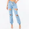 Jeans da donna Pantaloni in denim skinny traspiranti resistenti agli strizzacervelli elastici per lo shopping