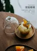Piatti Ins Style Mini Vassoio Da Dessert Francese Con Coperchio Snack Per La Casa In Legno Massello E Vetro
