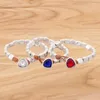 Strang 1 Stück Mode Rot Blau Kristall Armband Handgemachte DIY Einstellbare Wrap Seil Perlen Für Frauen Mädchen Femme Schmuck Geschenk