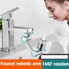 Andra kranar duschar ACCS 1440 ° Universal Rotation kran spruthuvud för förlängningskranar luftare bubbler munstycke kök kran tvätt bas robot arm 230518