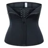 Kvinnors shapers kvinnor bodysuit latex tränare shapewear zipper cincher korsett bantning mage postpartum modellering bälte svart korrigerande rem 230519