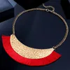 Choker Chokers Tassel Necklace For Women Ethnic Style Bohemia Gold Statement Fashion JewelryChokers