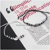 Braccialetti con ciondoli Coppia fatta a mano Corda regolabile Tai Chi cinese Yin Yang Bracciale Amicizia Gioielli Regali Drop Delivery Dhgarden Dh7T9