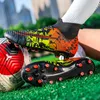 Sapatos de segurança sapatos de futebol masculino de qualidade fgtf botas de futebol altas tornozelo grama de treinamento tênis tênis infantil não deslizamento 230518