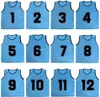 Outdoor T-Shirts 12 PCS Adults Soccer Pinnies Quick Drying Football Jerseys Vest Scrimmage Practice Sports Vest Breathable Team Training Bibs 230518