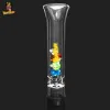 Smoke Shop New Arrival Glass Cigarette Pipe With Lid 2.8*0.31 Inches Glass One Hitter Pipe Colorful Diamond Filter Tip Tobacco Dab Rig