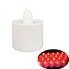 Nocne światła LED Flimeless Candle 12/24pcs Candles Lampa Bateria zasilana herbata wielokrotnego użytku do wystroju przyjęcia weselnego