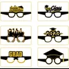 Lunettes de soleil Cadres 12pcs Selfie Po Booth Props Graduation Party Décoration Drôle Lunettes Papier Cadre Célébration Fournitures 2023