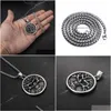 Pendant Necklaces Celtic Tree Of Life Man Round Necklace Mens Amet Accessories Party Jewelrypendant Drop Delivery Jewelry Pendants Dhkvi