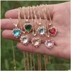 Подвесные ожерелья модное мелкое ожерелье из хрустального сердца в корейском стиле