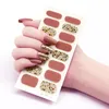 Adesivi per unghie Sanuxc Cute Art Full Cover Wraps Decorazione autoadesiva Decalcomania per manicure modellata per donne Ragazze