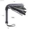 Adult Toys SM Erotic Supplies Sex Toys Leather Whip Black Stripe Spanking Small Black Whip With A Lifting Hand Conditioning Leather Whip L230519