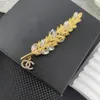 Luxury Brand Designer Letter Brooches Fashion Pin Pearl Brooches Crystal Pearl Jewelry Accessorie Wedding Gift High Quality