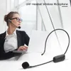 Mikrofoner UHF 630696 MHz trådlöst headset Kapacitiv mikrofonmiksystem med mottagare för SERS Audio Equipment 37V Batteri 450mAh 230518