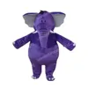 Wydajność Purple Elephant Mascot Costumes Carnival Hallowen prezenty unisex dorosłych gier imprezowy strój wakacyjny strój reklamowy na świeżym powietrzu