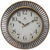 Ruche Aged Gold Industrial Analog Display 16-inch Wall Clock