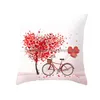 Taie d'oreiller Happy Valentine Taie d'oreiller peau de pêche jour Er en forme de coeur amoureux canapé jeter livraison directe maison jardin Textiles literie Sup Dhull