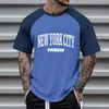 Herren-T-Shirts, groß und hoch, Hemd, voll für Herren, Herren-T-Shirt mit kleinem Druck, Farbe Frühling, Sommer, Freizeit, taillierte Langarm-Oberteile