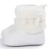 First Walkers Baby Bowknot Keep Warm Soft Sole Snow Boots Crib Shoes Toddler